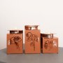 WALLXPERT Set svećnjaka Ginkgo Tealight APT549 Red - slika 2