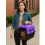 Paws & Whiskers Transporter za mačke Catbox Purple - slika 1