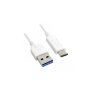 E-GREEN Kabl 3.0 USB A - USB 3.1 tip C M/M 1.5m (za Huawei) 66W, 6A beli - slika 1