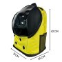 WALLXPERT Transportni ranac za mačke Alapet Yellow - slika 5