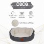 Paws & Whiskers Krevet za ljubimce Coco S Grey White - slika 5