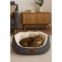 Paws & Whiskers Krevet za ljubimce Coco S Grey White - slika 1