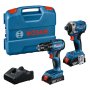 BOSCH plavi alat Set alata GDR 18V-215 + GSR 185-LI,2×2,0 Ah + GAL 18V-20 + kofer 06019N2023 - slika 1
