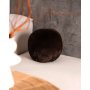 WALLXPERT Dekorativni jastuk Pelus Top Dark Brown - slika 1