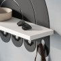 WALLXPERT Čiviluk Rainbow Hanger White - slika 3