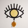 WALLXPERT Čiviluk Rattan Eyes Metal Wall Hanger APT527 - slika 3