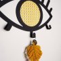 WALLXPERT Čiviluk Rattan Eyes Metal Wall Hanger APT527 - slika 4