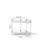 WALLXPERT Organizer za šminku 9710 Anthracite - slika 2