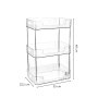 WALLXPERT Organizer za šminku 9024 Transparent - slika 2