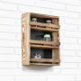 WALLXPERT Zidna polica Big Three Layer Shelf - slika 1