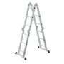 ModernHome Aluminijumske visenamenske merdevine 4x3, sa sarkama, sklopive, nosivost 150 kg, ModernHome - slika 3