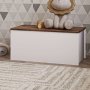 HANAH HOME Kutija za igračke Florya White Rustic Walnut - slika 4