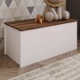 HANAH HOME Kutija za igračke Florya White Rustic Walnut - slika 1