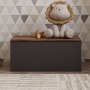 HANAH HOME Kutija za igračke Florya Anthracite Rustic Walnut - slika 2