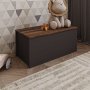 HANAH HOME Kutija za igračke Florya Anthracite Rustic Walnut - slika 1