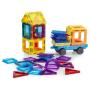 ECO TOYS Set magnetnih kocki za decu ? kua i auto, 45 delova - slika 5