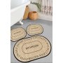 L`ESSENTIEL MAISON Set 3 prostirke za kupatilo Baindos Beige - slika 1