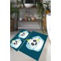 L`ESSENTIEL MAISON Set 3 prostirke za kupatilo Panda In The Water - slika 1
