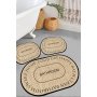 L`ESSENTIEL MAISON Set 3 prostirke za kupatilo Baindos - Beige - slika 1
