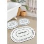 L`ESSENTIEL MAISON Set 3 prostirke za kupatilo Baindos - Ecru - slika 1