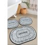 L`ESSENTIEL MAISON Set 3 prostirke za kupatilo Baindos - Grey - slika 1
