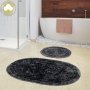 L`ESSENTIEL MAISON Set 2 prostirke za kupatilo Damaks O Anthracite - slika 1