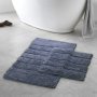 L`ESSENTIEL MAISON Set 2 prostirke za kupatilo Milano Silver - slika 1