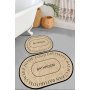 L`ESSENTIEL MAISON Set 2 prostirke za kupatilo Baindos - Beige - slika 1