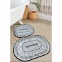 L`ESSENTIEL MAISON Set 2 prostirke za kupatilo Baindos - Grey - slika 1