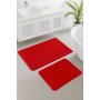 L`ESSENTIEL MAISON Set 2 prostirke za kupatilo Cerceve Red - slika 1