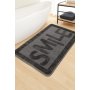 L`ESSENTIEL MAISON Prostirka za kupatilo Smile Anthracite - slika 3