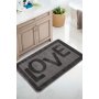 L`ESSENTIEL MAISON Prostirka za kupatilo Love Anthracite - slika 1