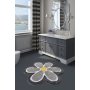 L`ESSENTIEL MAISON Prostirka za kupatilo Flower Grey - slika 1