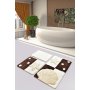 L`ESSENTIEL MAISON Set 3 prostirke za kupatilo Deniz Yildizi Brown - slika 1
