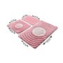 L`ESSENTIEL MAISON Set 3 prostirke za kupatilo Floria Pink - slika 3