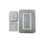 L`ESSENTIEL MAISON Set 3 prostirke za kupatilo Quadrato Frame Grey - slika 3