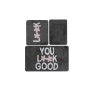 L`ESSENTIEL MAISON Set 3 prostirke za kupatilo Look Grey - slika 5