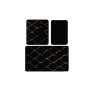 L`ESSENTIEL MAISON Set 3 prostirke za kupatilo Infinity Black - slika 5