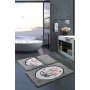 L`ESSENTIEL MAISON Set 3 prostirke za kupatilo Ladure Grey - slika 1