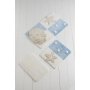 L`ESSENTIEL MAISON Set 3 prostirke za kupatilo Deniz Yildizi v2 Blue - slika 1