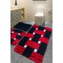 L`ESSENTIEL MAISON Set 3 prostirke za kupatilo Piazza Red - slika 1
