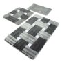 L`ESSENTIEL MAISON Set 3 prostirke za kupatilo Piazza Grey - slika 2