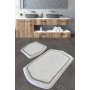 L`ESSENTIEL MAISON Set 2 prostirke za kupatilo Genom White - slika 1