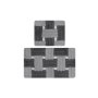 L`ESSENTIEL MAISON Set 2 prostirke za kupatilo Piazza Grey - slika 5