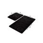 L`ESSENTIEL MAISON Set 2 prostirke za kupatilo Wave Black - slika 3