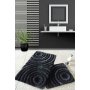 L`ESSENTIEL MAISON Set 2 prostirke za kupatilo Wave Black - slika 1