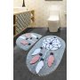 L`ESSENTIEL MAISON Set 2 prostirke za kupatilo Ruya Grey - slika 1