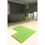 L`ESSENTIEL MAISON Set 2 prostirke za kupatilo Puzzle Neon Green - slika 1