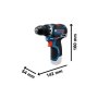 BOSCH PRO HEAVY DUTY GSR 12V-32 Akumulatorska bušilica-odvrtač sa 2x 2.0 Ah Li-ion akumulatora, brzim punjačem, 06019N7002 - slika 3