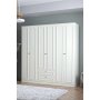 HANAH HOME Garderober Mira 6 210 White - slika 3